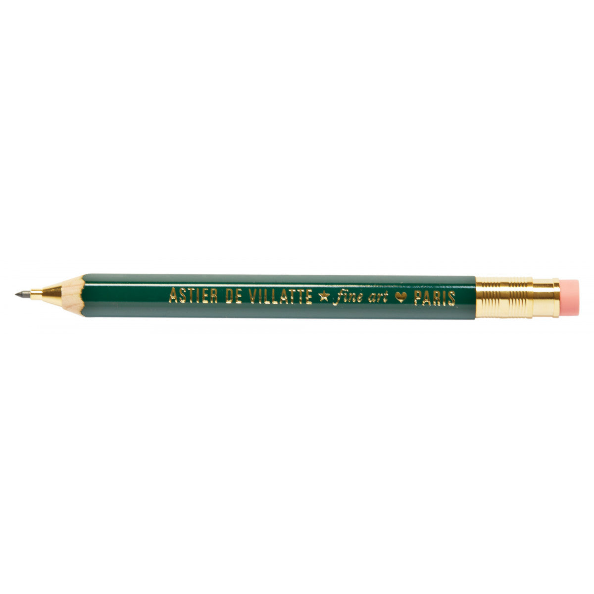 Green Robusto Mechanical Pencil by Astier de Villatte, official product view 1