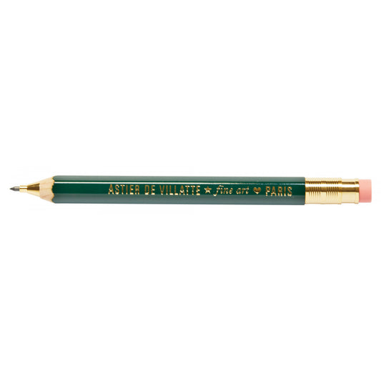 Green Robusto Mechanical Pencil by Astier de Villatte, official product view 1