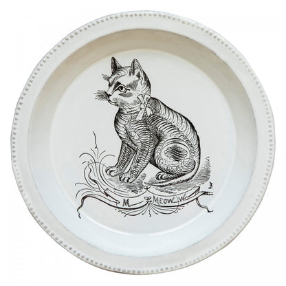 John Derian Scenario Cat Soup Plate, set of 6 by Astier de Villatte, official product view