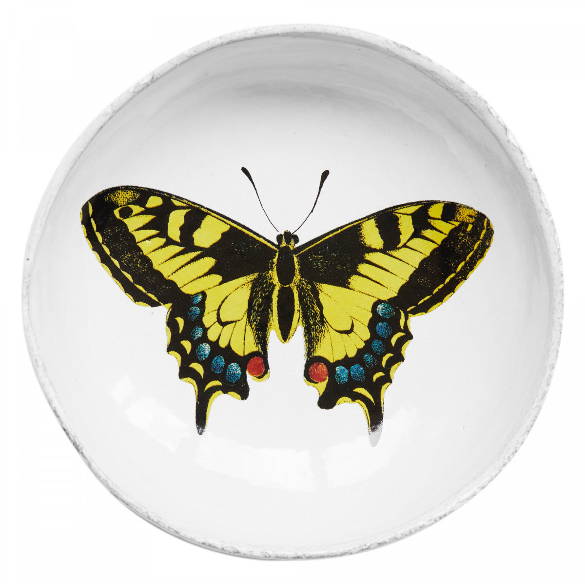 John Derian Small Yellow Butterfly Dish, set of 3 by Astier de Villatte, official product view