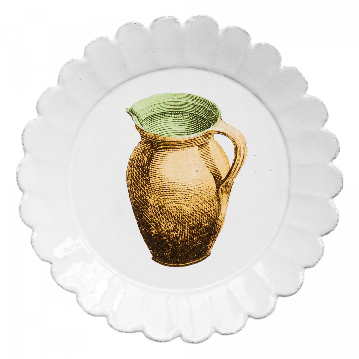 John Derian Medium Pitcher Plate, set of 6 by Astier de Villatte, official product view