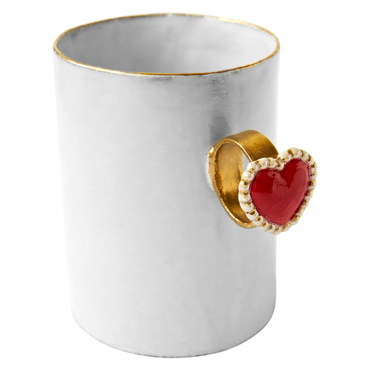 Pink Flower Ring Cup, Serena Carone by Astier de Villatte, official product view 3