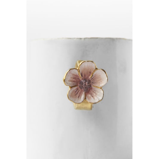 Pink Flower Ring Cup, Serena Carone by Astier de Villatte, official product view 2