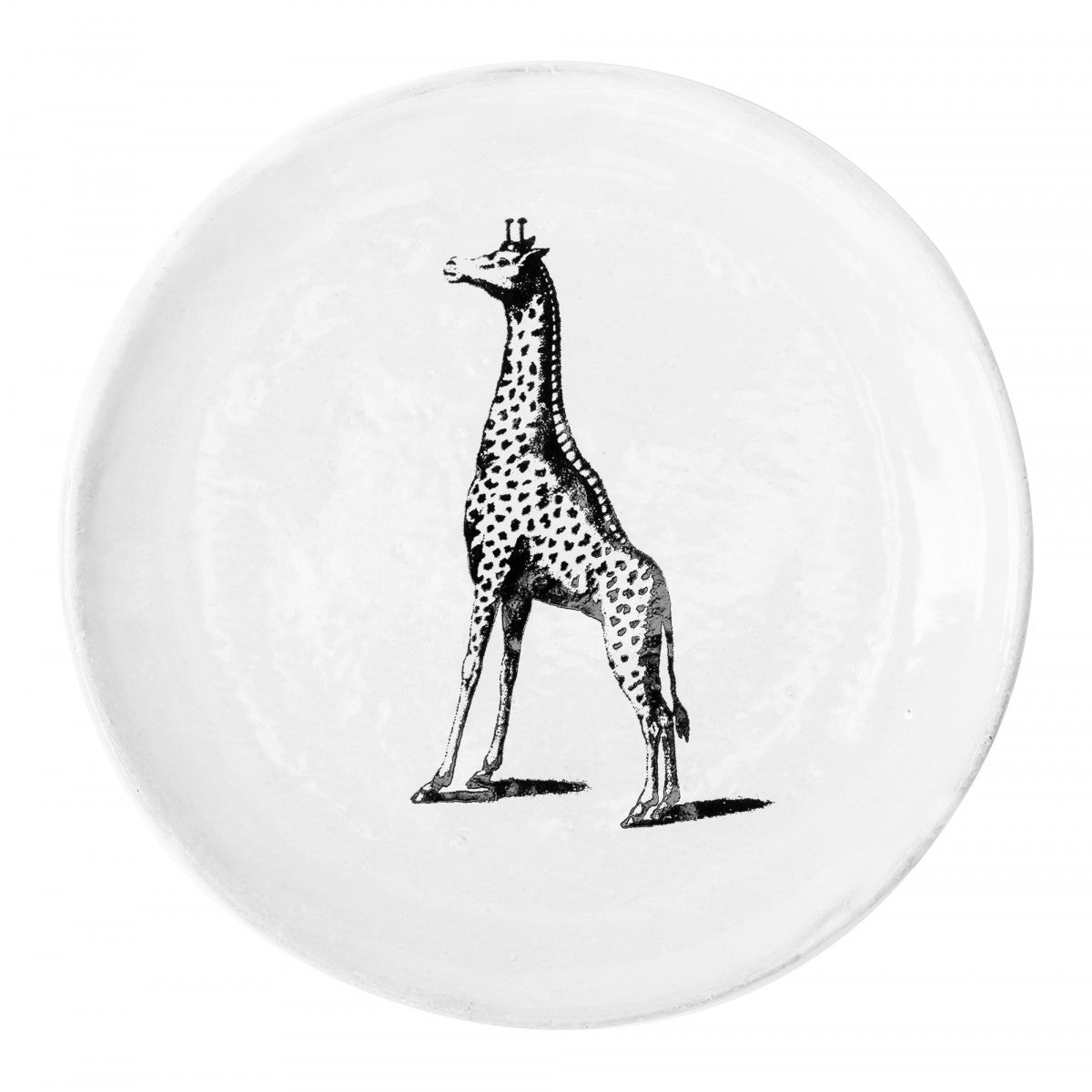 John Derian Small Giraffe Plate, set of 6 by Astier de Villatte, official product view