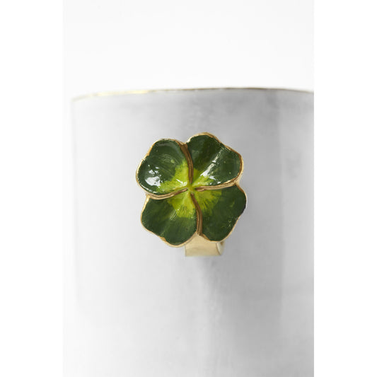 Four-Leaf Clover Ring Cup, Serena Carone by Astier de Villatte, official product view 2