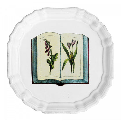 John Derian Small Floral Book Plate, set of 6 by Astier de Villatte, official product view