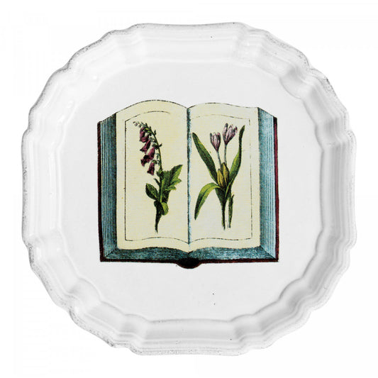 John Derian Small Floral Book Plate, set of 6 by Astier de Villatte, official product view
