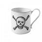 Skull & Bones Mug, John Derian, set of 3 by Astier de Villatte