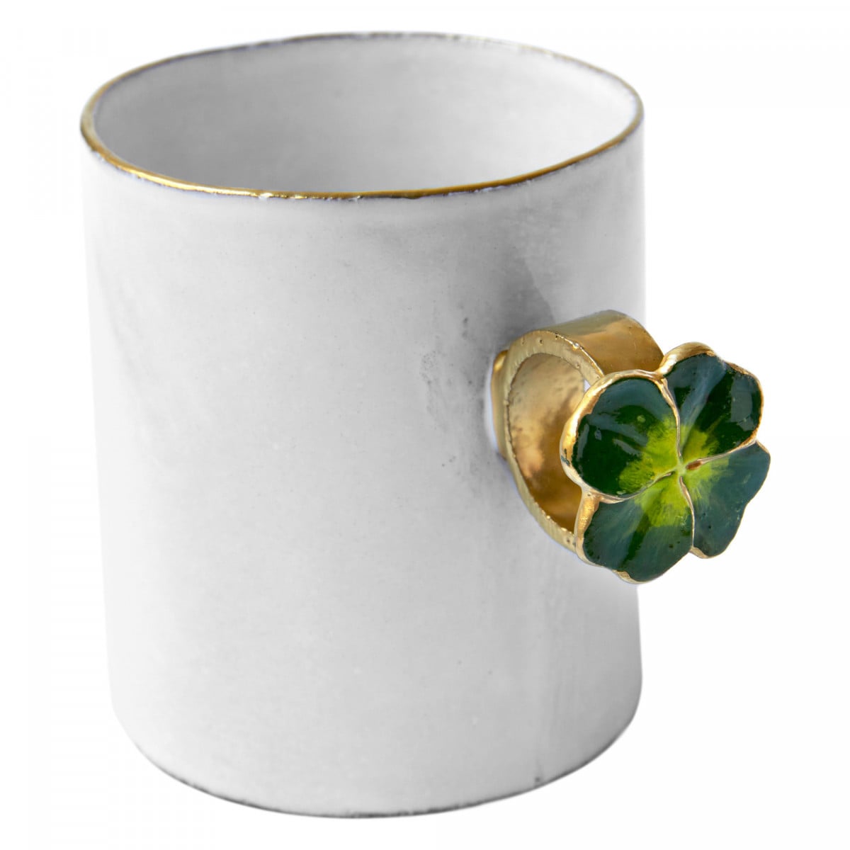 Heart on Hand Ring Cup, Serena Carone by Astier de Villatte, official product view 5