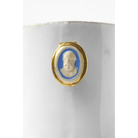 Man's Head Cameo Ring Cup, Serena Carone by Astier de Villatte, official product view 2