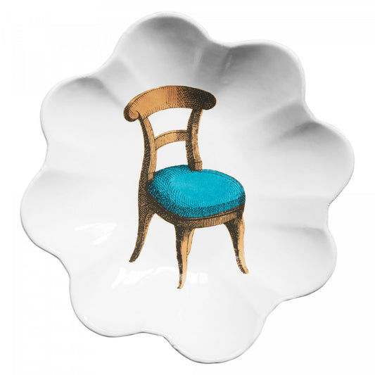 Round Chair Platter, John Derian by Astier de Villatte, official product view 1