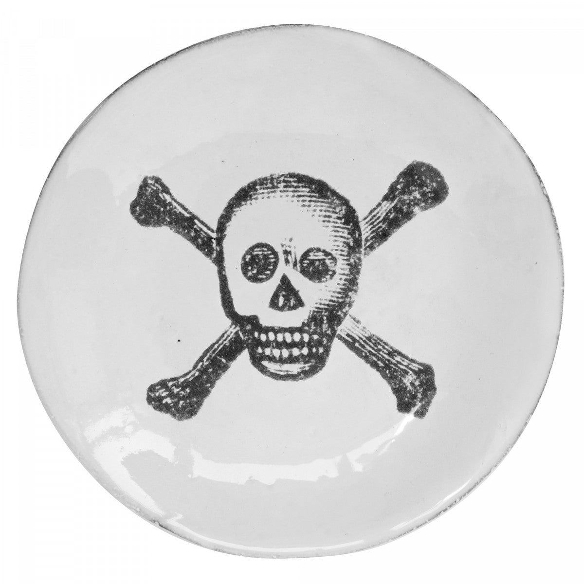 Small Skull & Bones Plate by Astier de Villatte, official product view 1