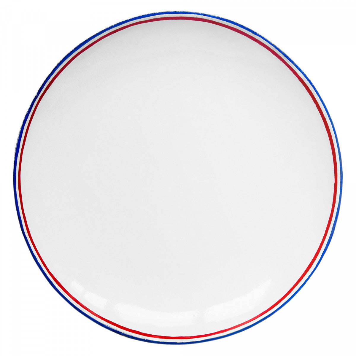 Commune de Paris Tricolore Soup Plate, set of 6 by Astier de Villatte, official product view
