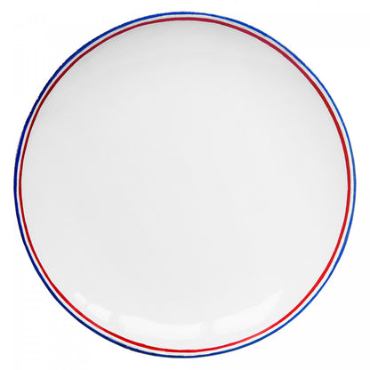 Commune de Paris Tricolore Soup Plate, set of 6 by Astier de Villatte, official product view