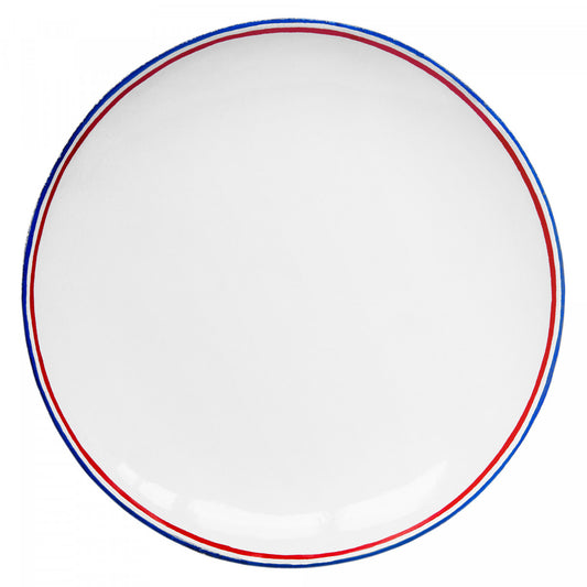 Commune de Paris Tricolore Soup Plate, set of 6 by Astier de Villatte, official product view