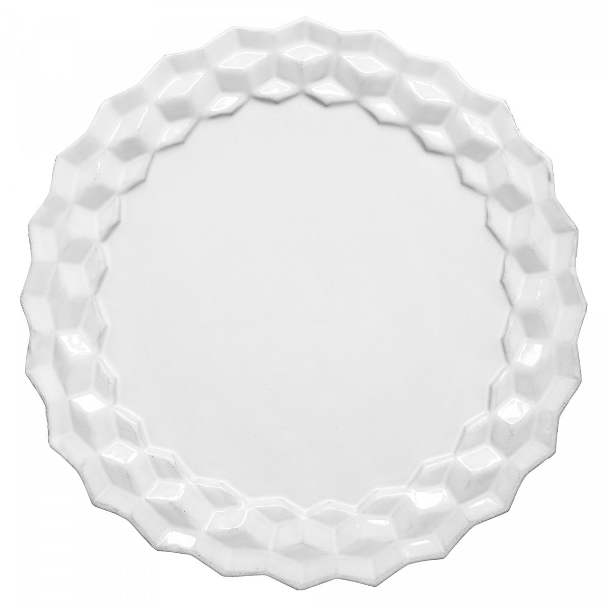 Cube Dessert Plate, set of 6 by Astier de Villatte, official product view
