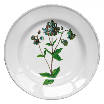 John Derian Columbine Flower Soup Plate, set of 6 by Astier de Villatte, official product view