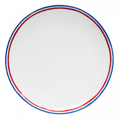Commune de Paris Tricolore Dessert Plate, set of 6 by Astier de Villatte, official product view