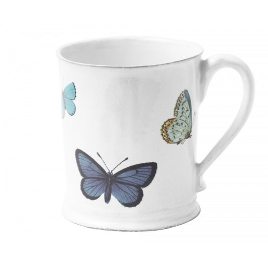 Blue Butterfly Cup, John Derian, set of 3 by Astier de Villatte