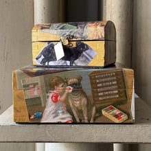 Load image into Gallery viewer, PUG DECOUPAGE BOX - SMALL - Bon Ton goods
