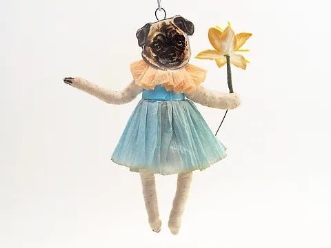 Pug Girl - Vintage Inspired Spun Cotton - Bon Ton goods