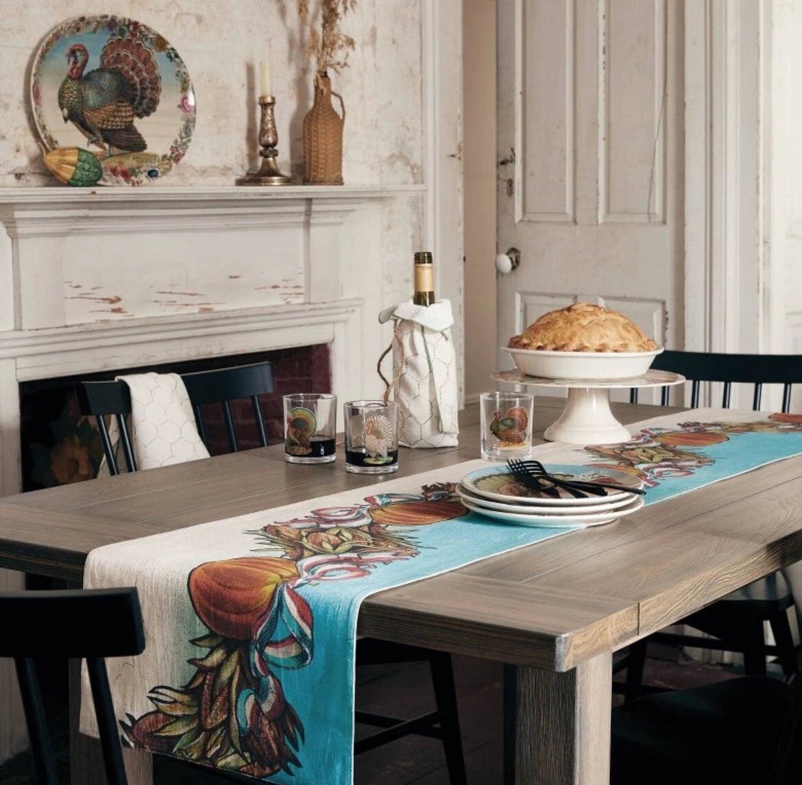 Pumpkin Ribbon Table Runner 35 x 230 cm | John Derian - Bon Ton goods