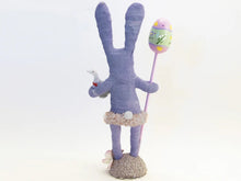 Load image into Gallery viewer, Purple Bunny Child Figure - Vintage by Crystal - Bon Ton goods
