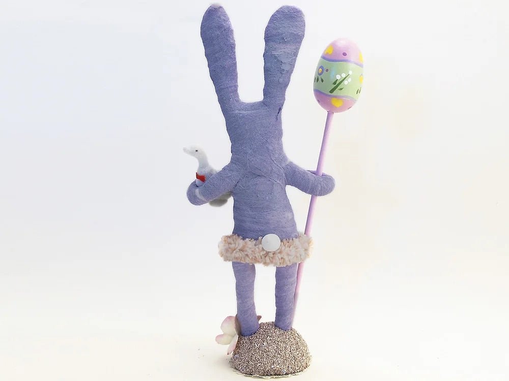 Purple Bunny Child Figure - Vintage by Crystal | Vintage by Crystal Spun Cotton Ornament - Bon Ton goods