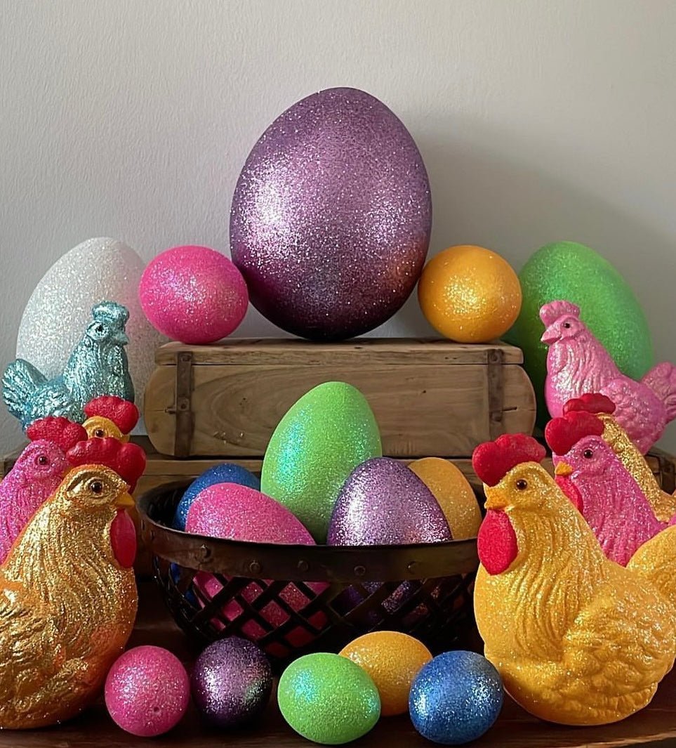 Purple Glitter Egg | Ino Schaller - Bon Ton goods