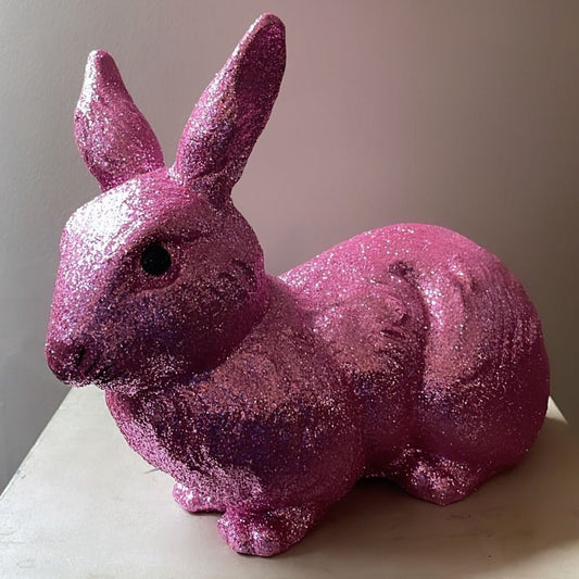 Purple Pink Glitter Bunny | Ino Schaller - Bon Ton goods