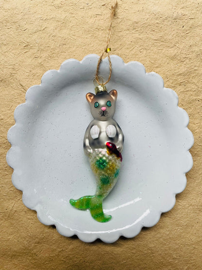 Purrmaid Glass | Christmas Ornament - Bon Ton goods
