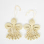 Quilled Angel Christmas Ornaments, Natural, Set of 2 - BON TON goods
