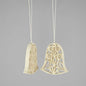 Quilled Bell - Christmas Decoration 2-Pack | Christmas Ornament - Bon Ton goods