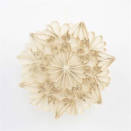 Quilted Advent Star, White by A World of Craft, alternate view
