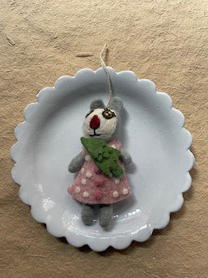 Raccoon with Fir - Christmas ornament | Christmas Ornament - Bon Ton goods