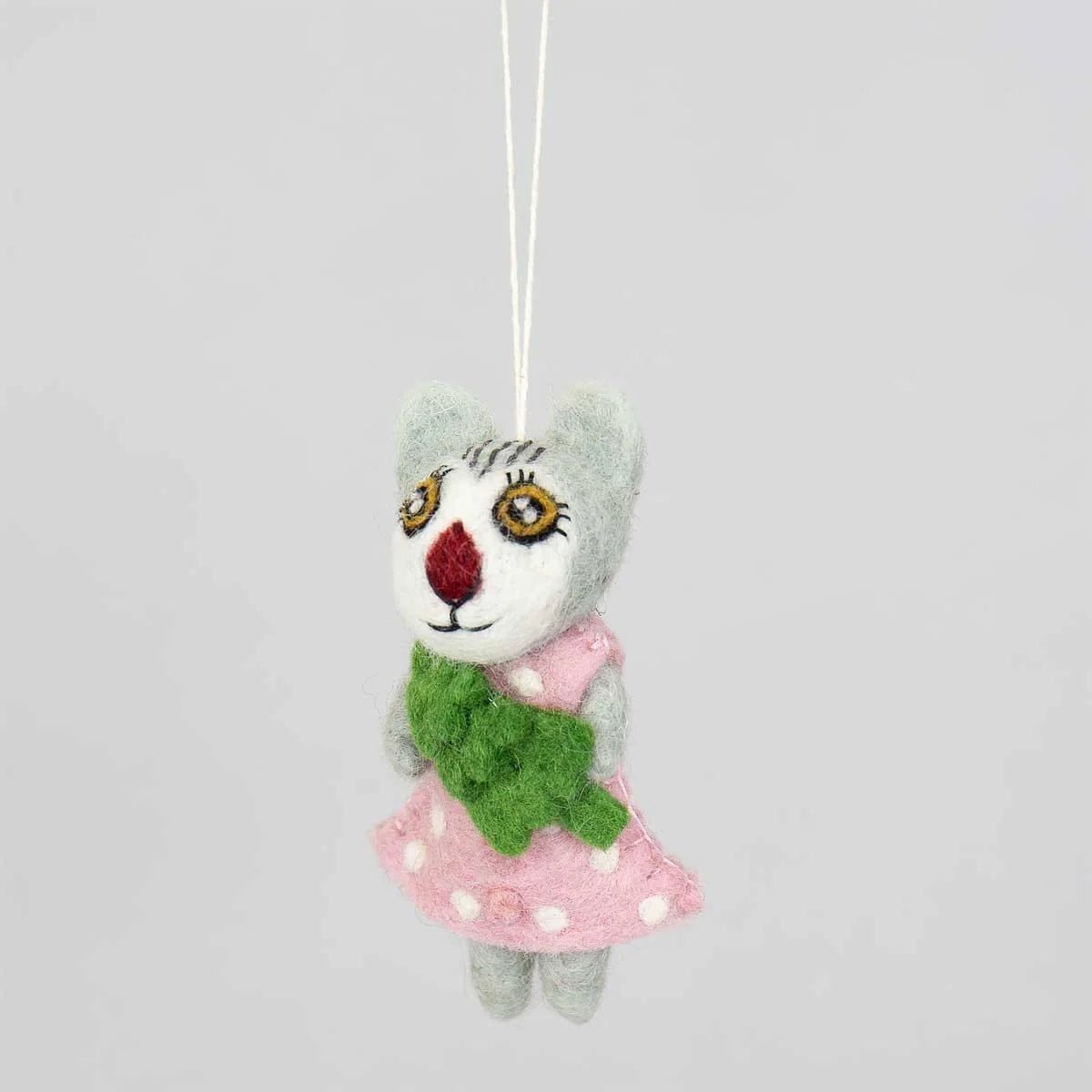 Raccoon with Fir - Christmas ornament | Christmas Ornament - Bon Ton goods