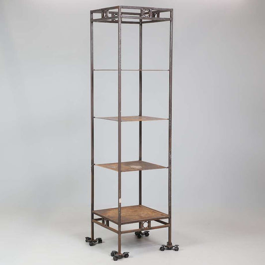 Rasmus Andersen Industrial Display Shelf – Handcrafted Metal Shelving Unit - Bon Ton goods