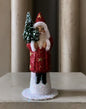 Red Beaded Santa with Gold Stars | Ino Schaller - Bon Ton goods
