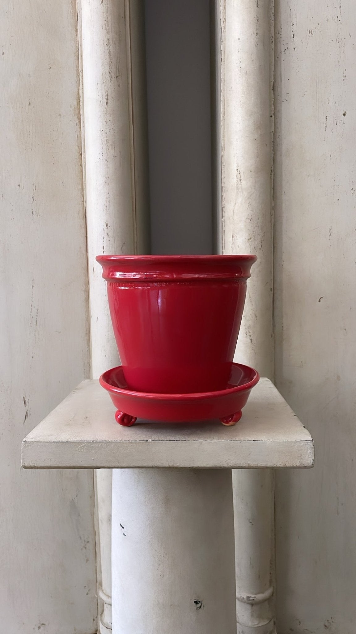 Red Faaborg Pot | Handmade Erik Bendtsen Ceramics - Bon Ton goods