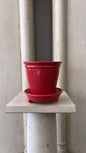 Red Faaborg Pot | Handmade Erik Bendtsen Ceramics - Bon Ton goods