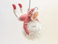 Red Holding On For Dear Life - Vintage Inspired Spun Cotton | Vintage by Crystal Spun Cotton Ornament - Bon Ton goods