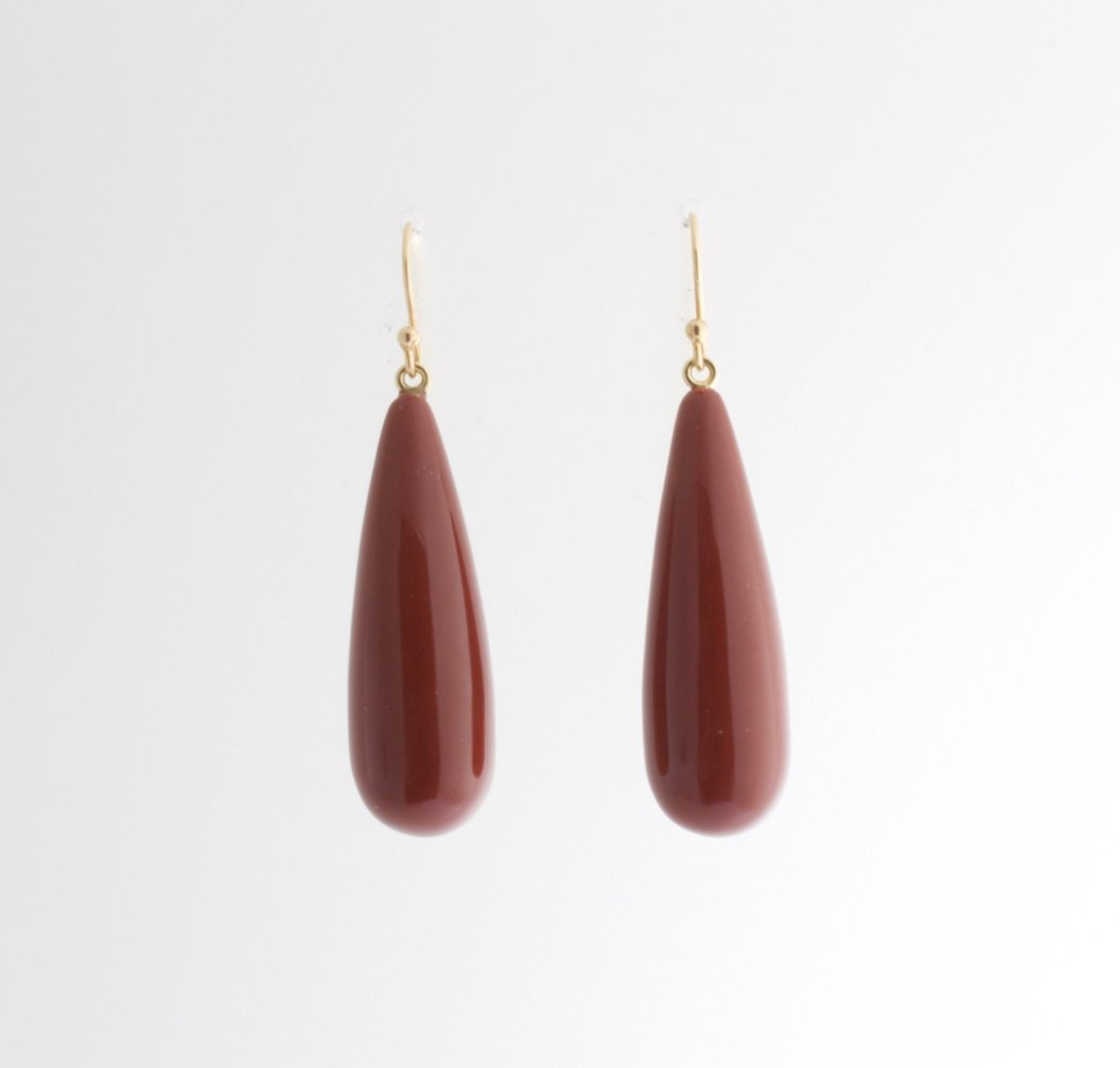 Red Jasper Earrings | Mikkel Brøgger - Bon Ton goods