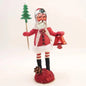 Red Jingle Bell Santa Figure - Vintage Inspired Spun Cotton | Vintage by Crystal Spun Cotton Ornament - Bon Ton goods