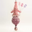 Red Popcorn Ball Elf Ornament | Vintage by Crystal Spun Cotton Ornament - Bon Ton goods