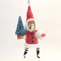 Red Santa Ornament - Vintage Inspired Spun Cotton | Vintage by Crystal Spun Cotton Ornament - Bon Ton goods