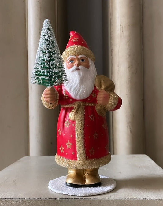 Red Santa with Gold | Ino Schaller - Bon Ton goods