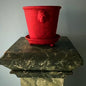 Red Unglazed Lion Pot with Saucer on Legs | Handmade Erik Bendtsen Ceramics - Bon Ton goods