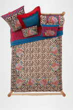 Load image into Gallery viewer, REVERSIBLE QUILT Arabesque Corolla Natural Coffee - Bon Ton goods
