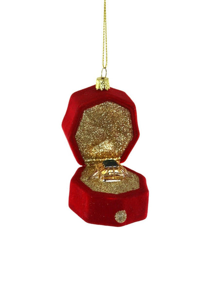 Ring in Presentation Box - Red | Christmas Ornament - Bon Ton goods