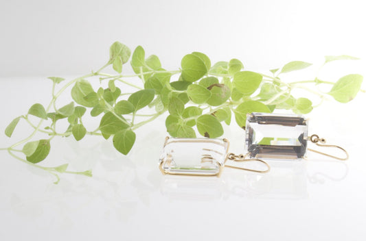 Rock Crystal Earrings - Bon Ton goods